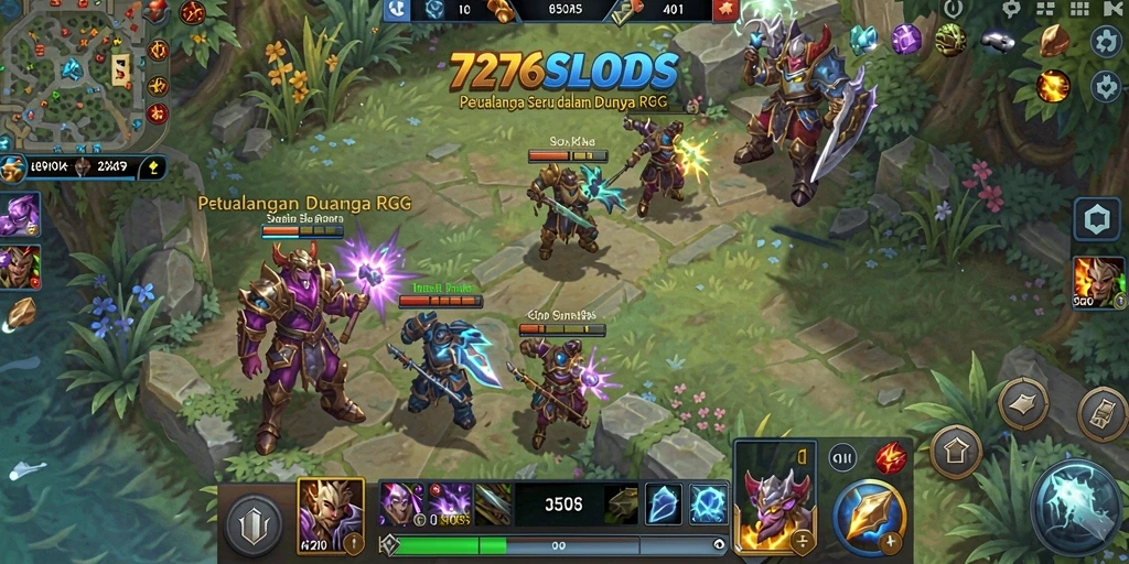 Tampilan menarik dari gameplay RPG 7276SLOTS yang mendebarkan.