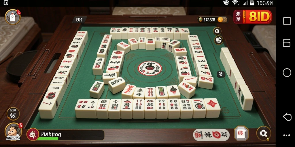 Tampilan gameplay Mahjong yang menyenangkan dan menantang di 8ID.