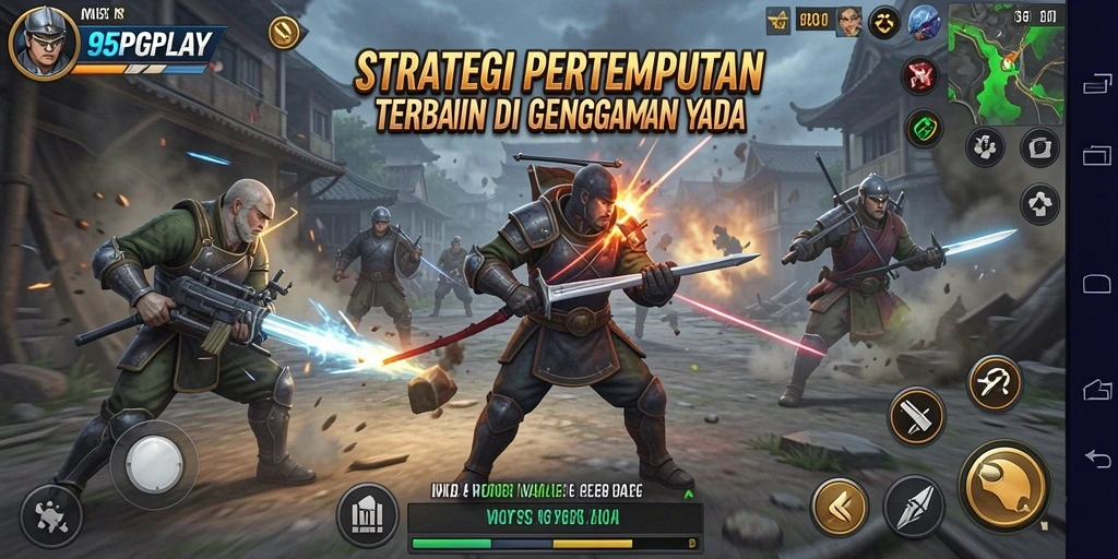 Tangkapan layar gameplay 95PGPLAY menampilkan aksi pertempuran yang strategis.