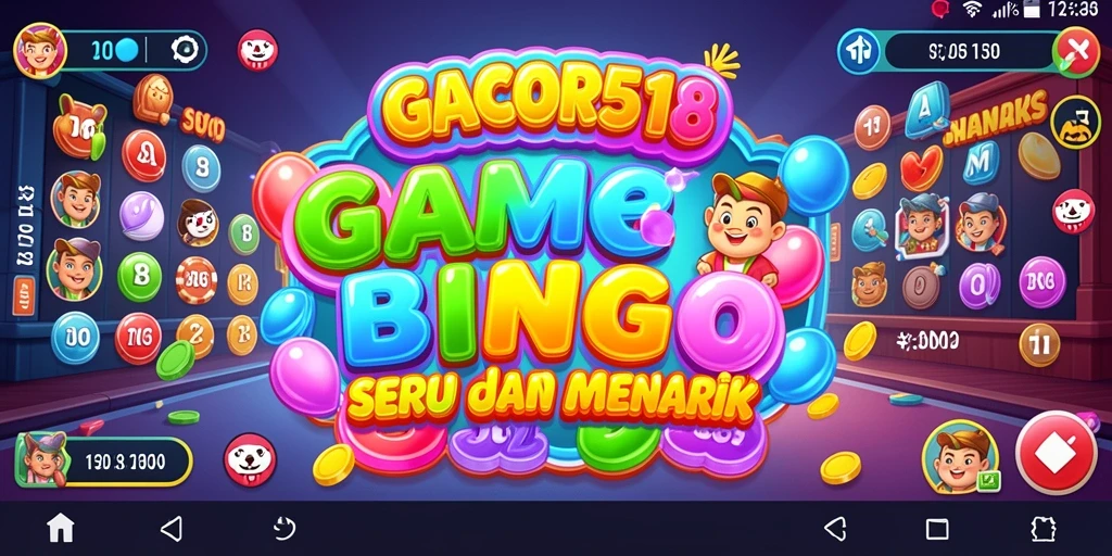 Tampilan gameplay seru dari GACOR518 dalam permainan bingo.