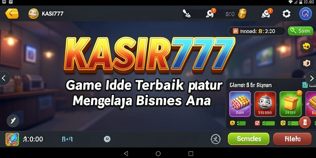 Tampilan gameplay KASIR777 yang menampilkan keseruan mengelola toko.