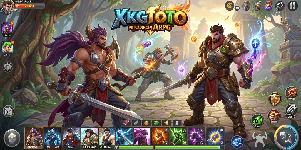 Screenshot yang menunjukkan aksi pertarungan seru di KPKTOTO.