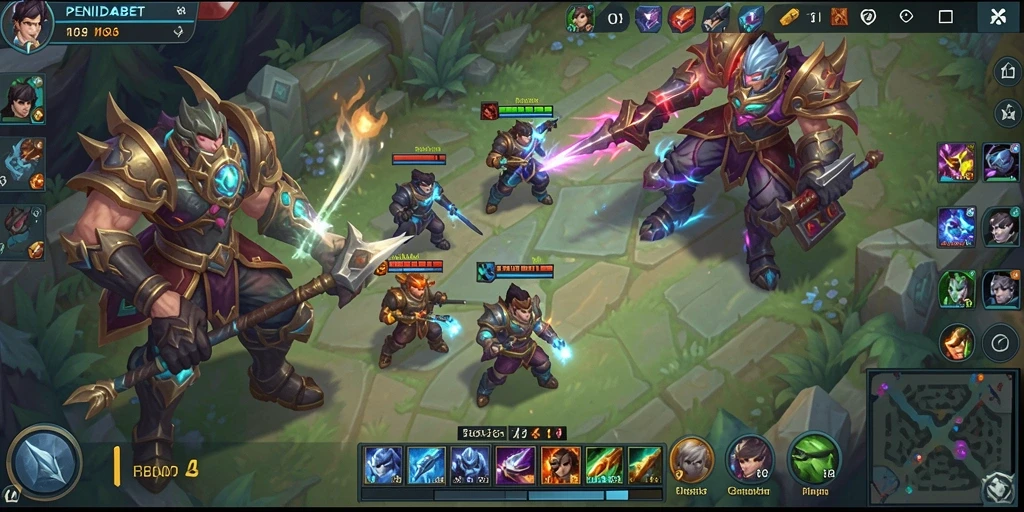 Gameplay seru dan kompetitif dari PENIDABET dalam pertempuran MOBA.