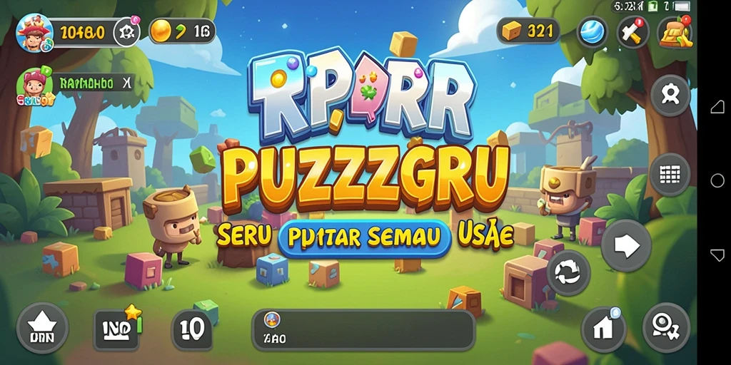Gameplay RPRR yang menantang dan mengasyikkan dalam menyelesaikan puzzle.