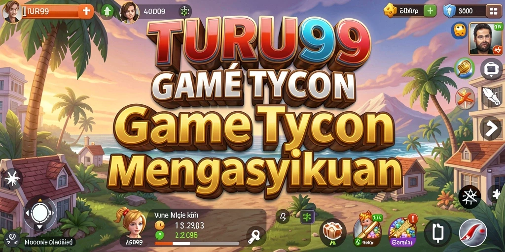 Tampilan gameplay menarik dari TURU99 dengan berbagai bisnis yang dikelola.